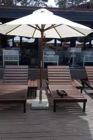 Parasol zewnętrzny Palladium, okrągła kopuła