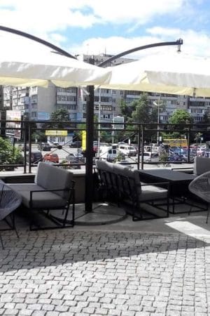 Parasol wspornikowy w kształcie litery „T” 3,5x7m „Double Palermo”