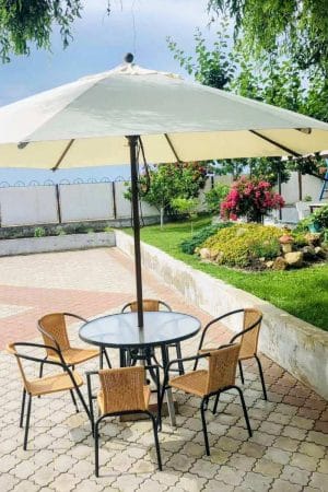 parasol zewnętrzny solo okrągła kopuła