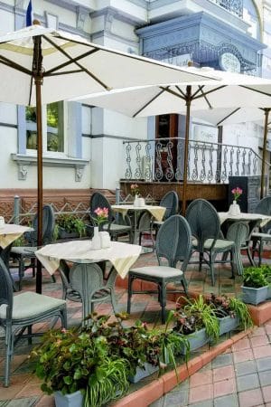 parasol zewnętrzny Toronto kwadratowa kopuła