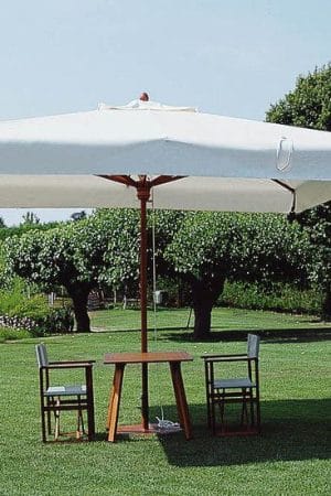 Parasol zewnętrzny Viena, duża kwadratowa kopuła